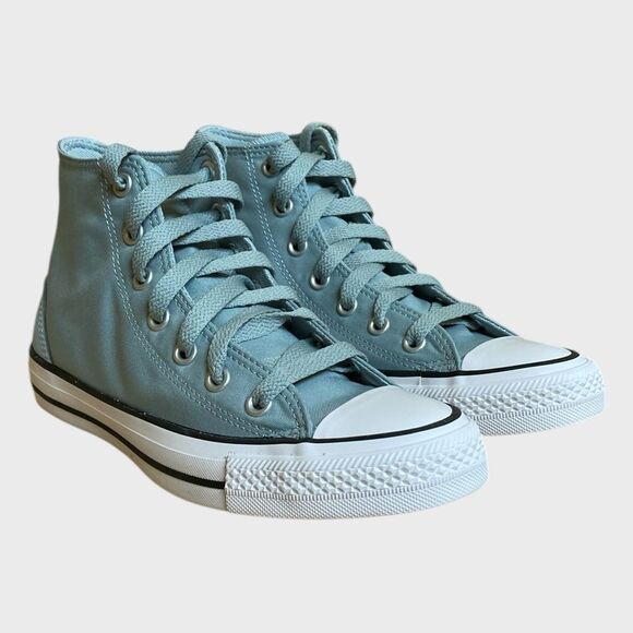 NEW Converse Chuck Taylor All Star Polyester & Suede Sneakers Women's 7.5 Teal - Picture 4 of 15
